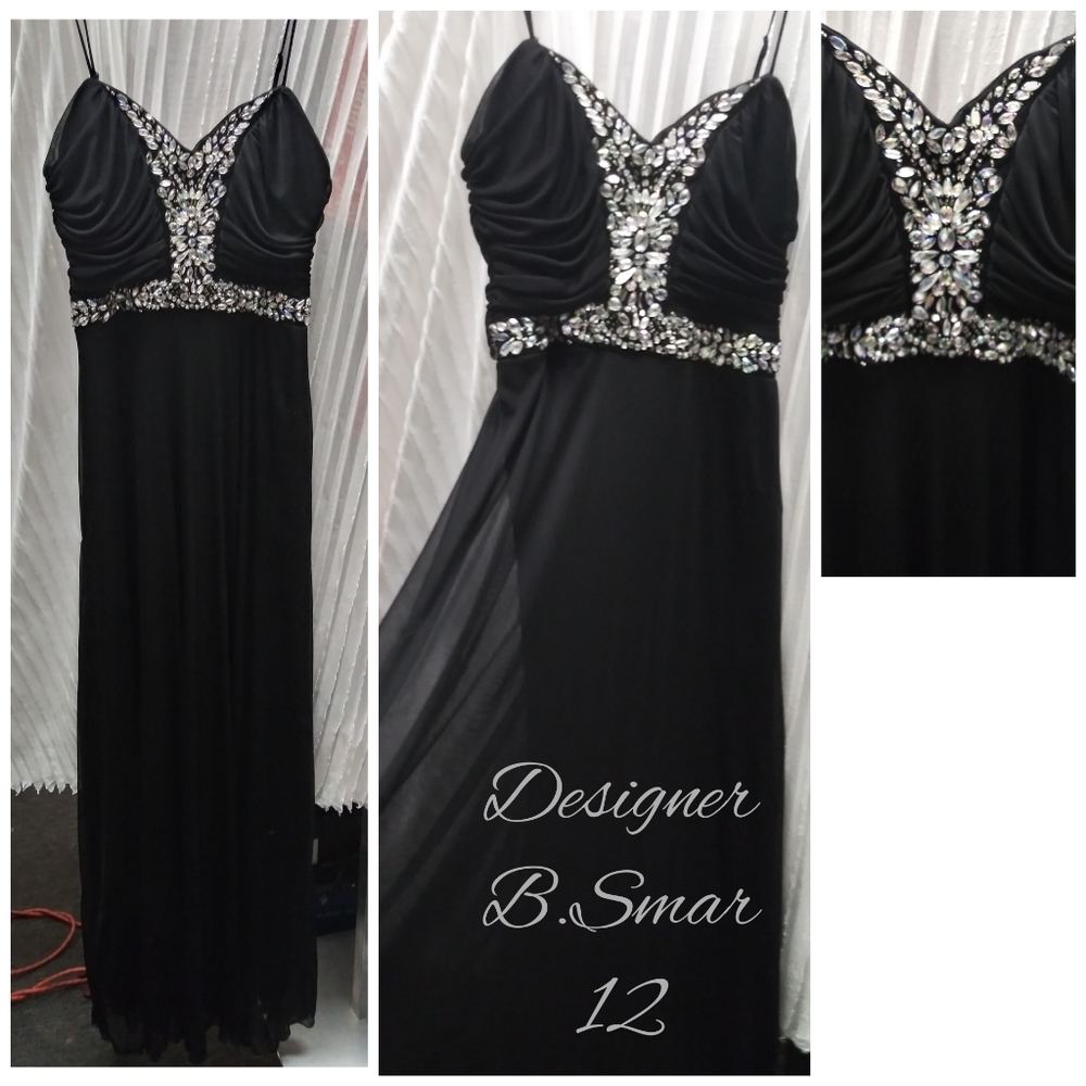 Dress formal size 12 Black.   Designer B.Smart